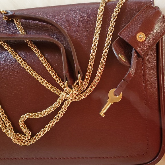 Marc Jacobs "Mini Polly" Convertible Leather Crossbody & Shoulder Bag, Chestnut - Picture 15 of 15